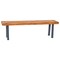 Flash Furniture Natural Acacia Wood Bench with Black Flared Legs THB-B01322-NAT-GG - alternate 17
